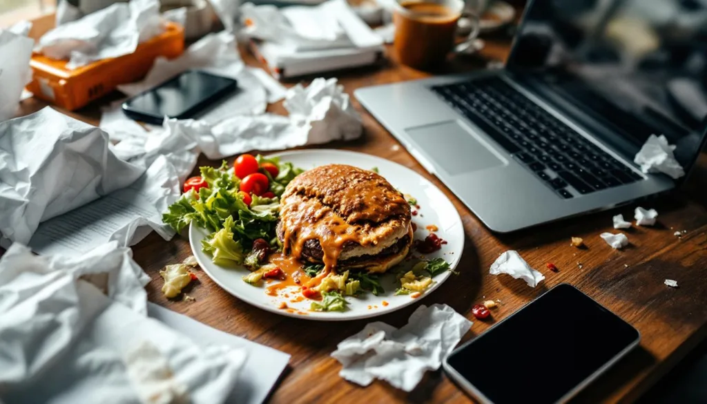 גלה מה קרה לבריאות ולקריירה שלי לאחר שאכלתי ארוחת צהריים ליד השולחן במשך 30 יום – סיפור מפתיע שמשנה את הגישה לאכילה בעבודה.