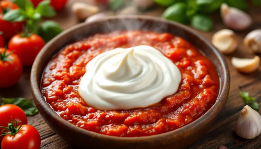 גלה כיצד שמנת יכולה לאזן ולרכך את החמיצות של רוטב העגבניות ולשדרג כל מנה בטעמה ומרקמה.