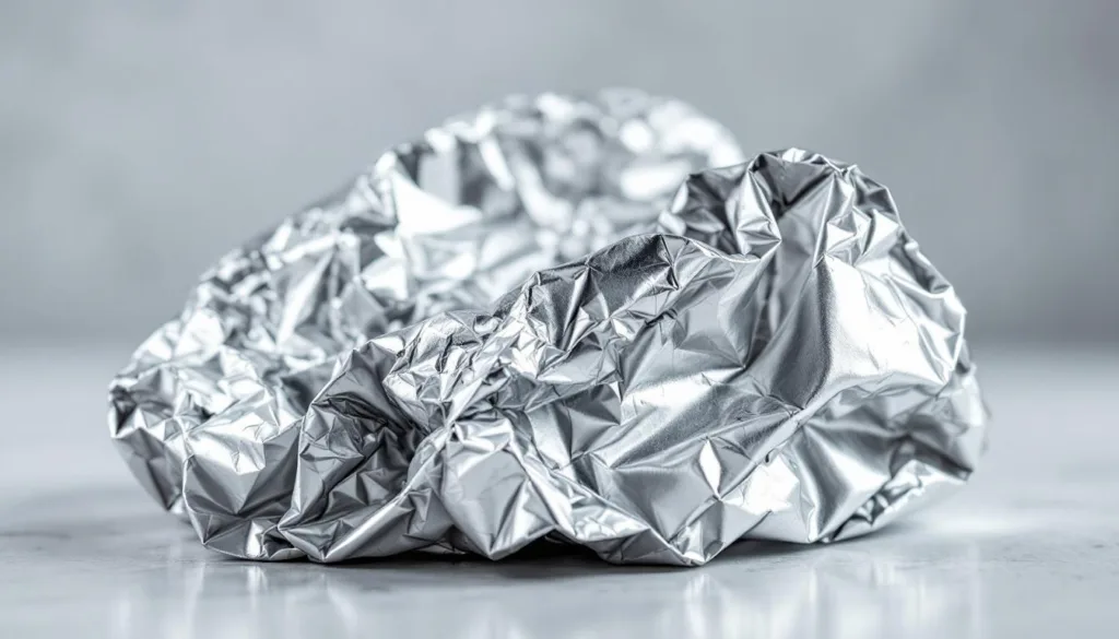 גלה את הסיבה המדעית מאחורי הצד המבריק והמט של נייר האלומיניום, הסבר פשוט שאינו מתייחס לכימיה או למטבח.