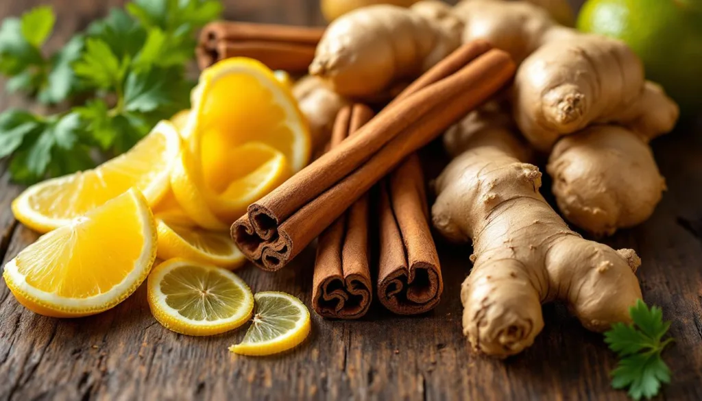 גלה כיצד קליפת לימון, קינמון וג'ינג'ר טבעיים משפרים את הבריאות שלך ללא תוספי מזון מלאכותיים. טיפים טבעיים לבריאות טובה יותר.