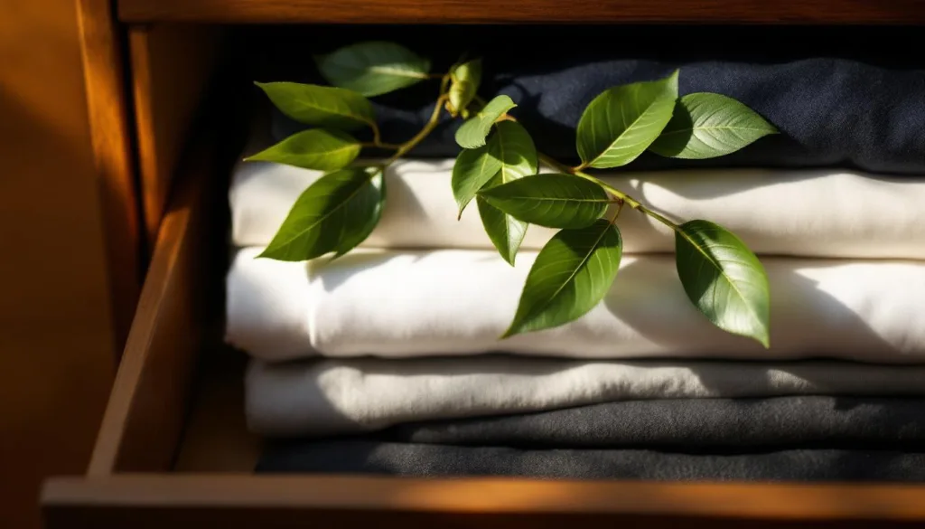 גלה מדוע כדאי לשים עלה דפנה בארון הבגדים שלך כדי לשמור על הבגדים נקיים וריחניים ולמנוע תולעים ולחות.