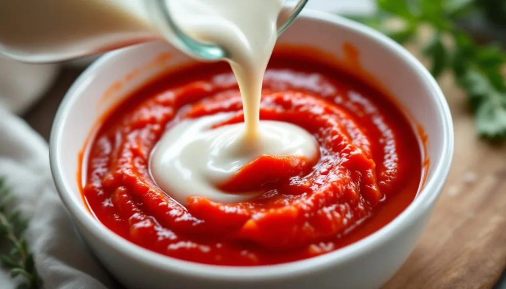 גלה כיצד הוספת שמנת לרוטב עגבניות יכולה לרכך את החומציות ולהעניק טעם עשיר וקטיפתי למנה שלך.